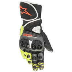 Rukavice GP PLUS R 2, ALPINESTARS (šedá/černá/žlutá fluo/červená fluo/bílá) 2023