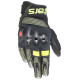 Rukavice HALO, ALPINESTARS (černá/zelená/žlutá fluo) 2023