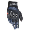 Rukavice HALO, ALPINESTARS (černá/modrá) 2023