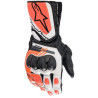 Rukavice SP-8, ALPINESTARS (bílé/červené fluo/černé) 2023