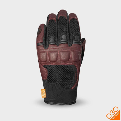 Rukavice RONIN, RACER, dámské (černá/červená burgundy)