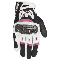 Rukavice STELLA SMX-2 AIR CARBON, ALPINESTARS, dámské (černé/bílé/fialové) 2023