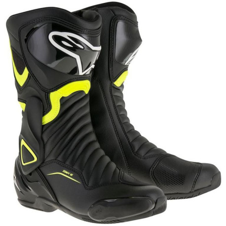 Boty S-MX 6, ALPINESTARS (černé/žluté fluo) 2023