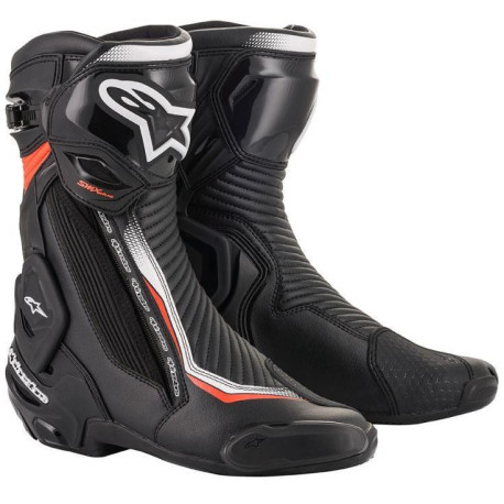 Boty SMX PLUS 2, ALPINESTARS (černá/bílá/ červená fluo) 2023
