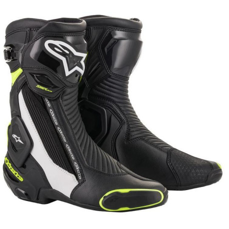 Boty SMX PLUS 2, ALPINESTARS (černá/bílá/ žlutá fluo) 2023