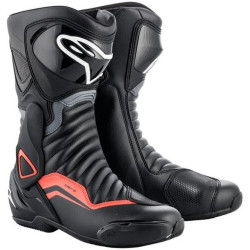 Boty S-MX 6, ALPINESTARS (černá/šedá/červená fluo)