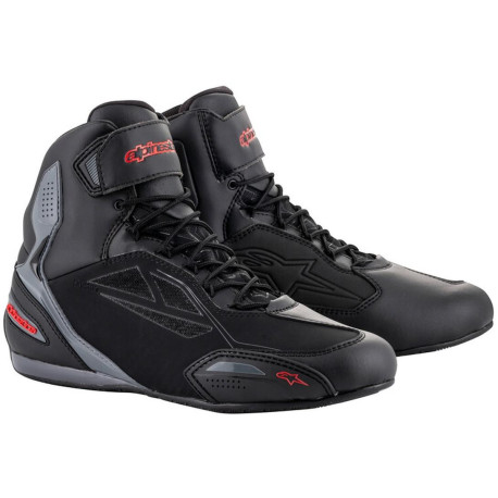 Boty FASTER-3 DRYSTAR, ALPINESTARS (černé/šedé/červené)