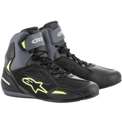 Boty FASTER-3 DRYSTAR, ALPINESTARS (černé/šedé/žlutá fluo)