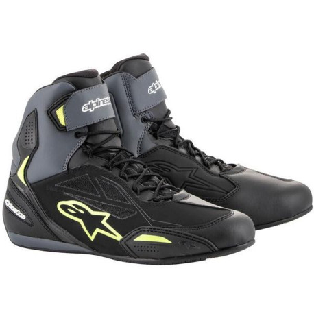Boty FASTER-3 DRYSTAR, ALPINESTARS (černé/šedé/žlutá fluo) 2023
