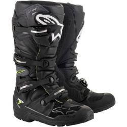 Boty TECH 7 ENDURO DRYSTAR, ALPINESTARS (černá/šedá/žlutá fluo) 2023