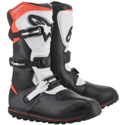Boty TECH TRIAL, ALPINESTARS (černá/šedá/bílá/červená fluo) 2026