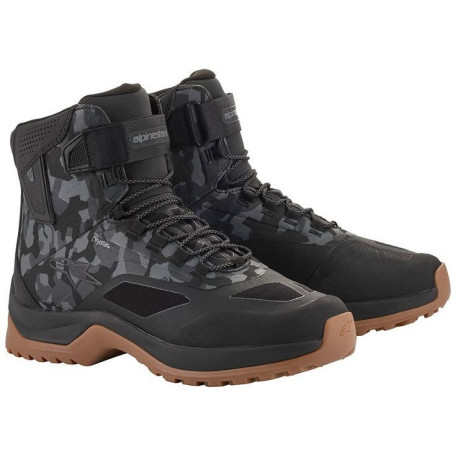 Boty CR-6 DRYSTAR, ALPINESTARS (černá/šedá maskáčová)