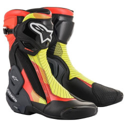 Boty SMX PLUS 2, ALPINESTARS (černá/červená fluo/žlutá fluo/šedá) 2023