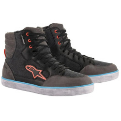 Boty J-6 WATERPROOF, ALPINESTARS (černá/antracit/světlá modrá) 2023