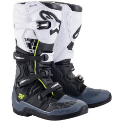Boty TECH 5, ALPINESTARS (černá/šedá/bílá/žlutá fluo) 2023