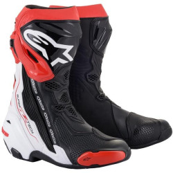 Boty SUPERTECH R, ALPINESTARS (černá/bílá/červená) 2023