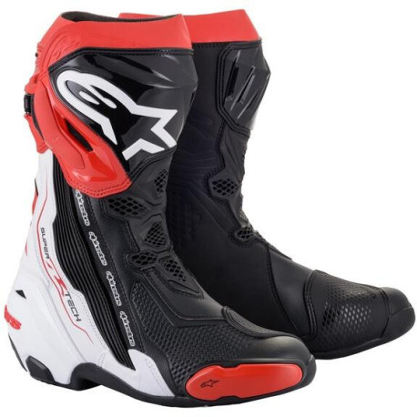 Boty SUPERTECH R, ALPINESTARS (černá/bílá/červená) 2023