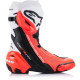 Boty SUPERTECH R VENTED, ALPINESTARS (černá/bílá/červená fluo, perforovaná obšívka) 2023
