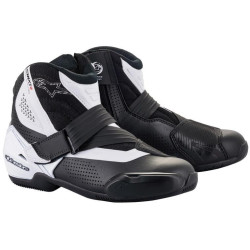 Boty SMX-1 R VENTED, ALPINESTARS (černá/bílá, perforovaná obšívka) 2023