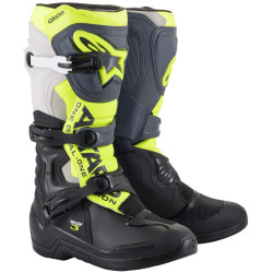 Boty TECH 3, ALPINESTARS (černá/šedá/žlutá fluo) 2024