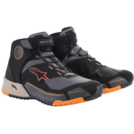 Boty CR-X DRYSTAR, ALPINESTARS (černá/hnědá/oranžová) 2023
