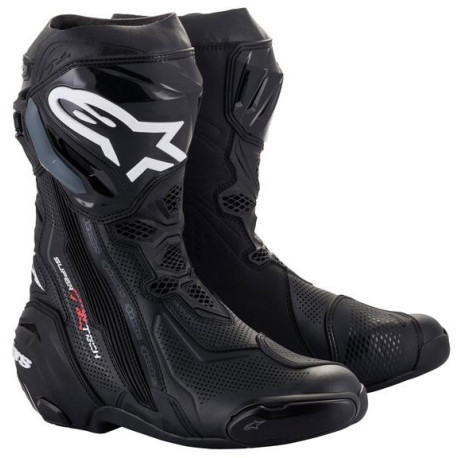 Boty SUPERTECH R VENTED, ALPINESTARS (černá, perforovaná obšívka) 2023