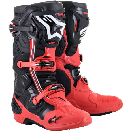 Boty TECH 10 limitovaná edice ACUMEN, ALPINESTARS (červená/černá/bílá) 2023