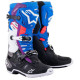 Boty TECH 10 SUPERVENTED, ALPINESTARS, perforované (modrá/fialová/růžová/bílá/šedá/černá) 2023