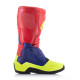 Boty TECH 3, ALPINESTARS (červená/modrá/žlutá fluo/černá) 2023