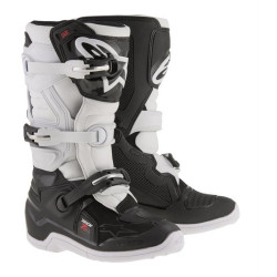 Boty TECH 7 S, ALPINESTARS, dětské (černá/bílá) 2023