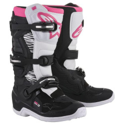 Boty STELLA TECH 3, ALPINESTARS (černé/bílé/růžové) 2026