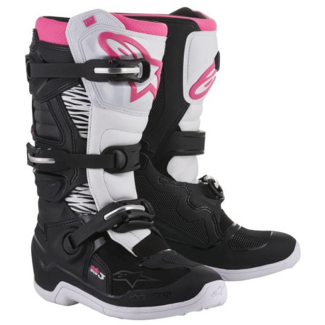 Boty STELLA TECH 3, ALPINESTARS (černé/bílé/růžové) 2023