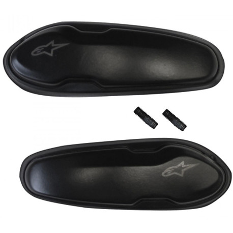 Slidery špičky pro boty Supertech R/SMX PLUS/SMX-6/SMX S a SMX-1 R, ALPINESTARS (černé, plast, pár)