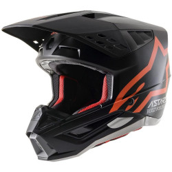 Přilba S-M5 COMPASS, ALPINESTARS (matná černá/oranžová fluo) 2023