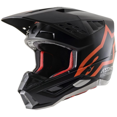 Přilba S-M5 COMPASS, ALPINESTARS (matná černá/oranžová fluo) 2023