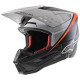 Přilba S-M5 RAYON, ALPINESTARS (černá/bílá/oranžová fluo/matná) 2023