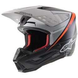 Přilba S-M5 RAYON, ALPINESTARS (černá/bílá/oranžová fluo/matná) 2023