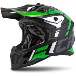 Přilba Cross Pro 2 Contra, CASSIDA (zelená perleť/černá/šedá/bílá) 2023