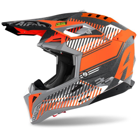 Přilba AVIATOR 3.0 Wave, AIROH (oranžová/chrom) 2022