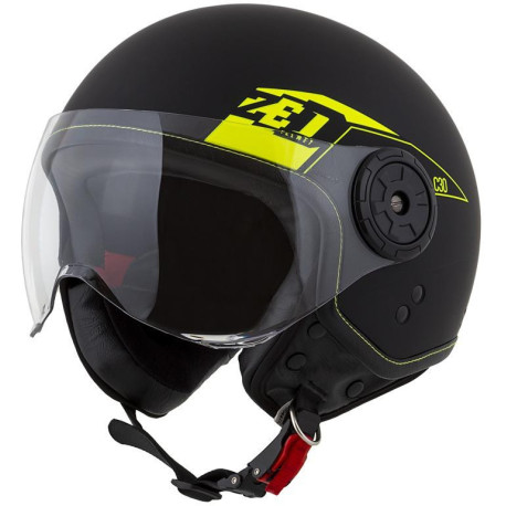 Přilba C30, ZED (černá matná/žlutá fluo)