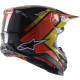 Přilba SUPERTECH S-M10 CARBON META2, ALPINESTARS (černá/žlutá/oranžová lesklá) 2023
