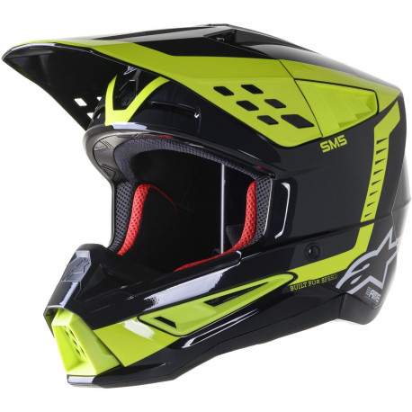 Přilba S-M5 BEAM, ALPINESTARS (černá antracit/žlutá fluo lesklá) 2023