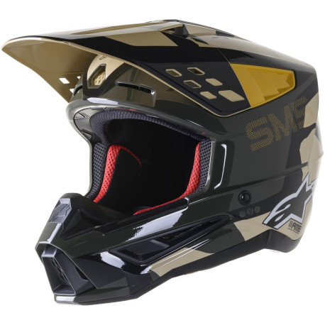 Přilba S-M5 ROVER, ALPINESTARS (pískový maskáč/mandarinka lesklá) 2023