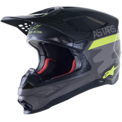 Přilba SUPERTECH S-M10 limitovaná edice AMS, ALPINESTARS (šedá/bílá/žlutá fluo/černá)