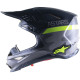 Přilba SUPERTECH S-M10 limitovaná edice AMS, ALPINESTARS (šedá/bílá/žlutá fluo/černá)