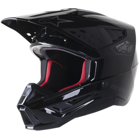 Přilba S-M5 SCOUT, ALPINESTARS (černá/stříbrná lesklá matná) 2023