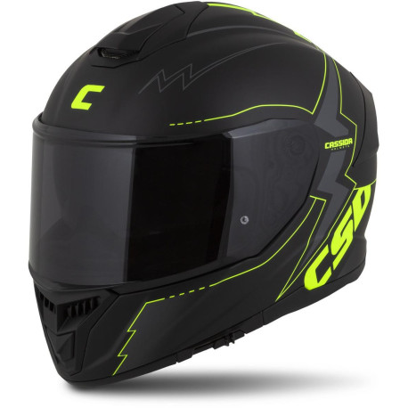 Přilba Integral GT 2.1 Flash, CASSIDA (černá matná/žlutá fluo/tmavě šedá) plexi s přípravou pro Pinlock 2023