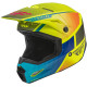 Přilba KINETIC DRIFT, FLY RACING - USA (modrá/hi-vis/šedá)
