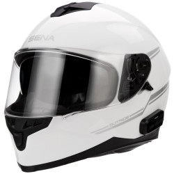 Přilba s headsetem Outride, SENA (lesklá bílá)