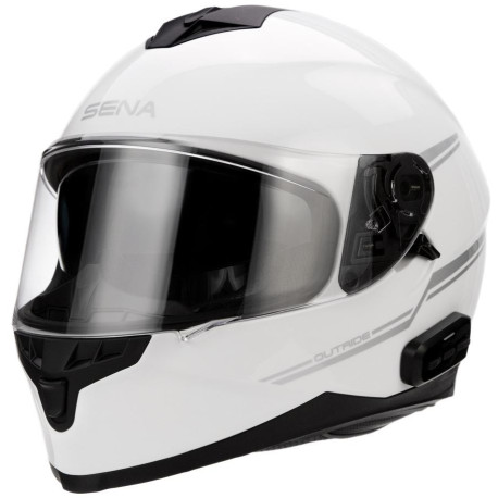 Přilba s headsetem Outride, SENA (lesklá bílá)